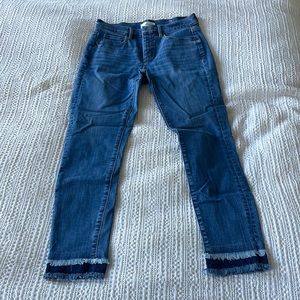 Loft jeans with details at bottom